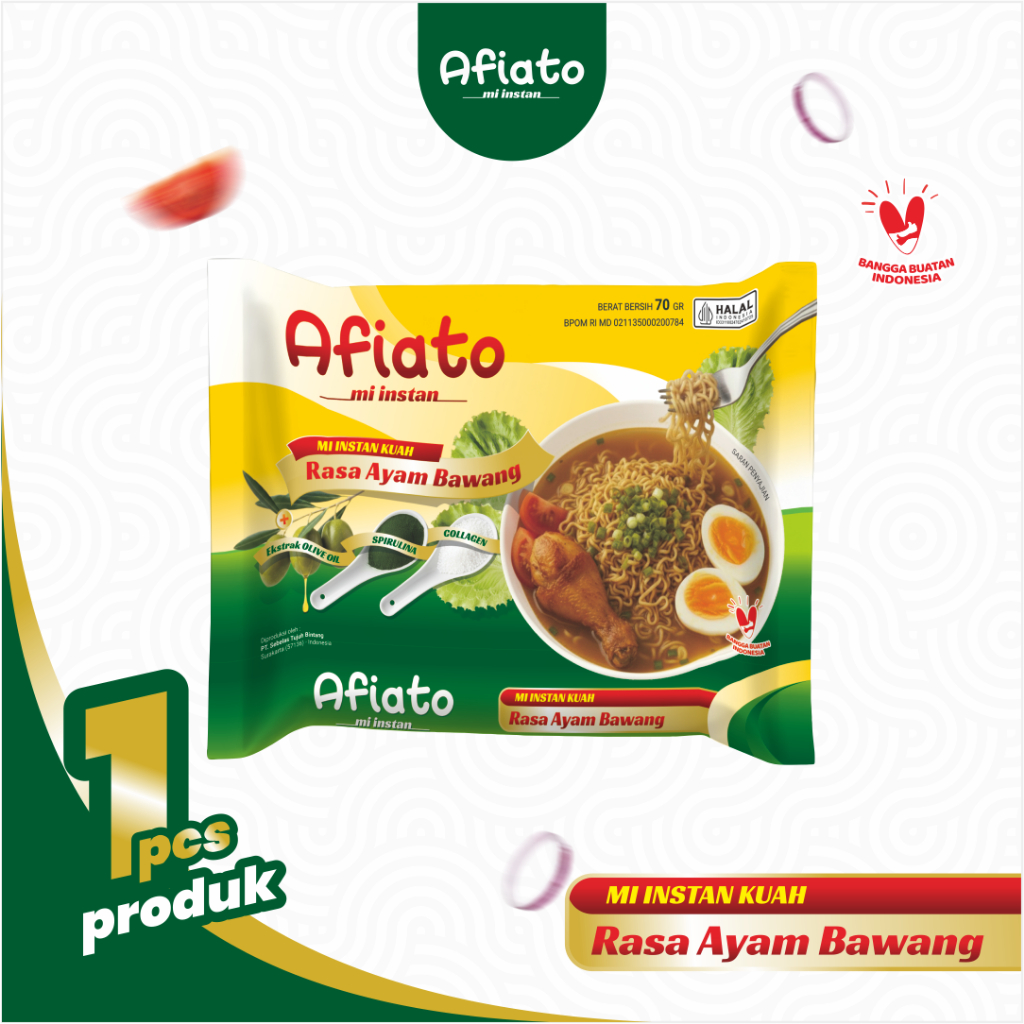 Mie Instan Kuah Afiato Rasa Ayam Bawang | Enak Murah Bermanfaat | Mie Enak Kaya Manfaat | Mie dengan