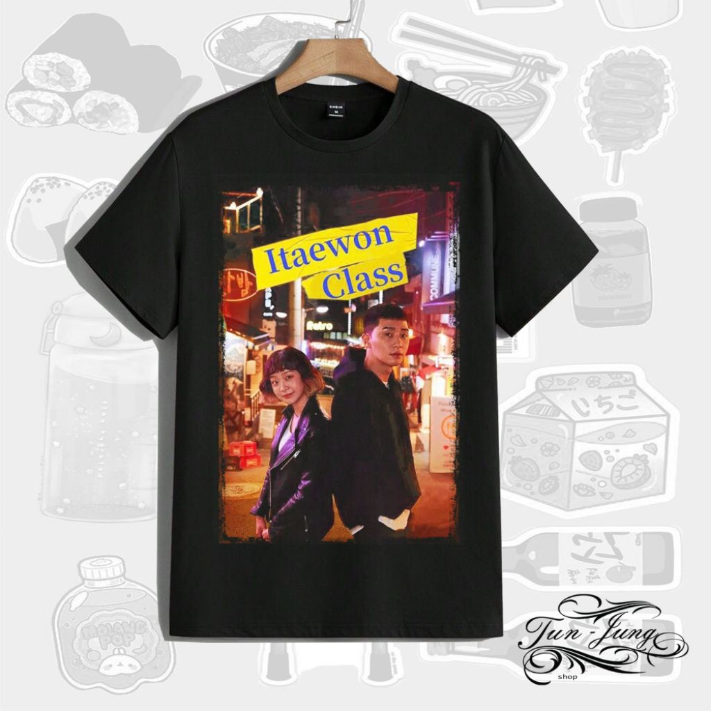 Kaos Wanita Unisex sablon Jumbo tema drakor Itaewon Class