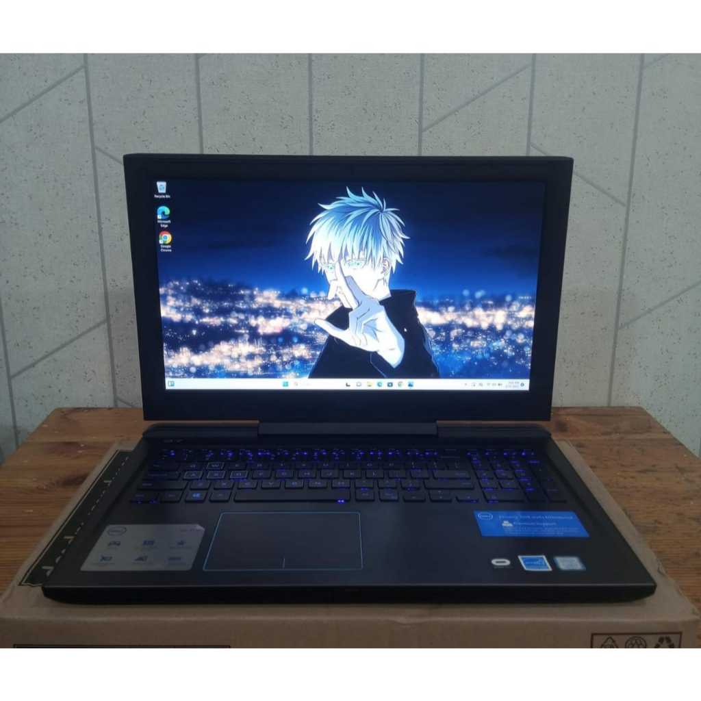 Dell Gaming G7 7588, Core i7 - 8750H, Ram 8/128GB, #Backlight, #IPS, Lengkap, Black