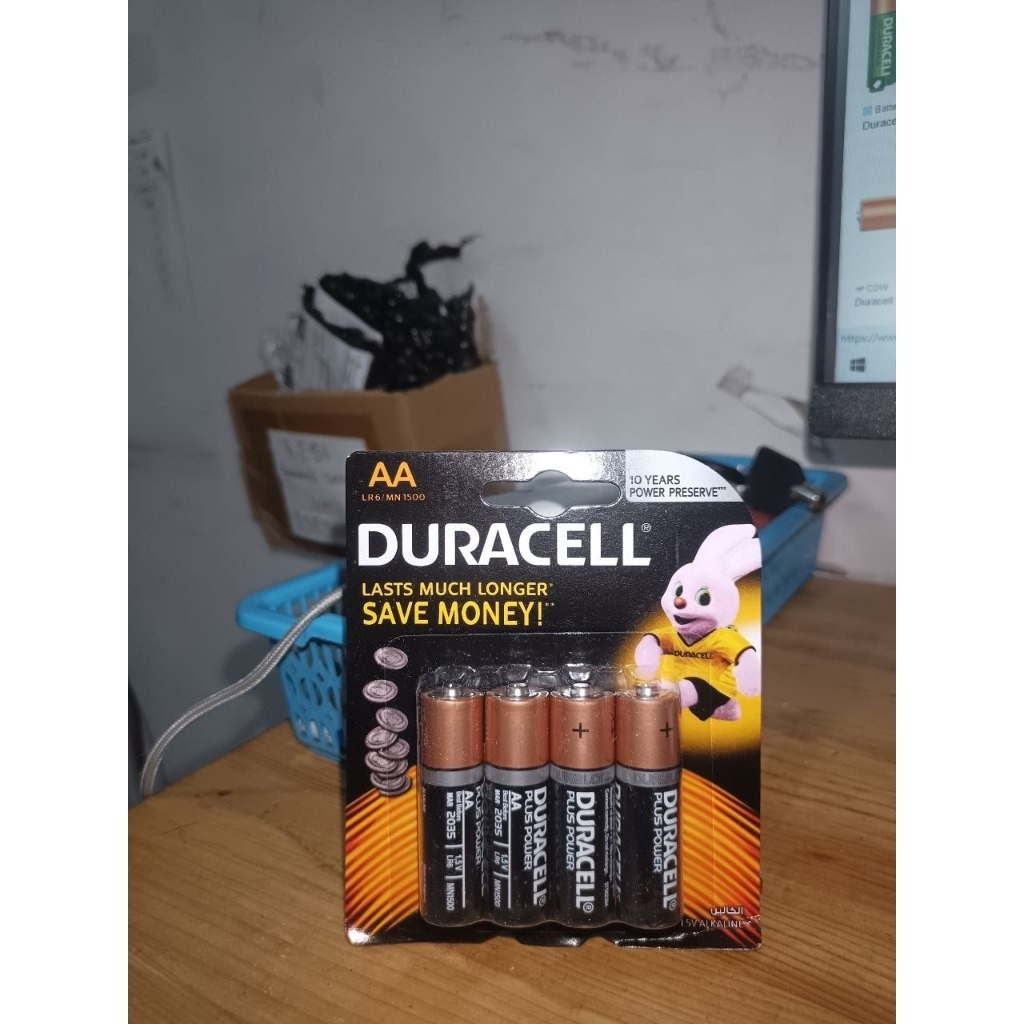 Duracell AA Alkaline 1.5V 4 Pcs Non-Rechargeable Batre Mobil Remot DigiCam Mic Wireless Batre Jam
