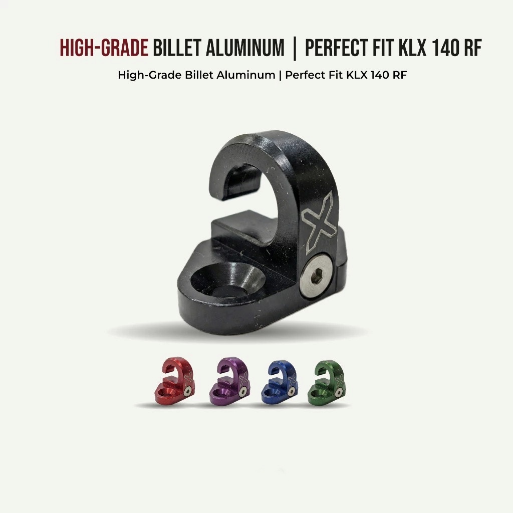 Kleman Selang Rem KLX 140 RF CNC Enduro Equipment Aluminium Anti Karat