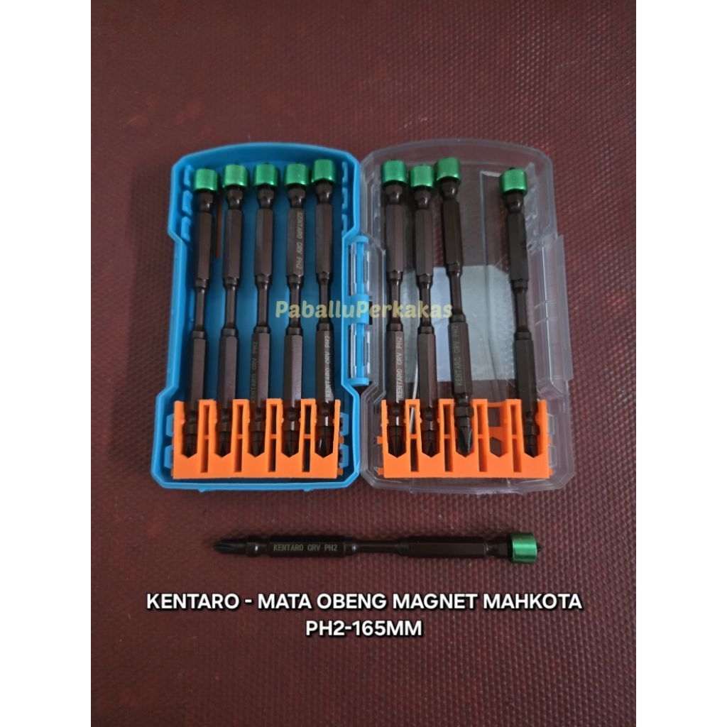 Kentaro Mata Bor Obeng Angin Magnet PH2 x 165mm / Screwdriver Bits / Mata Obeng Gipsum / Mata Obeng 