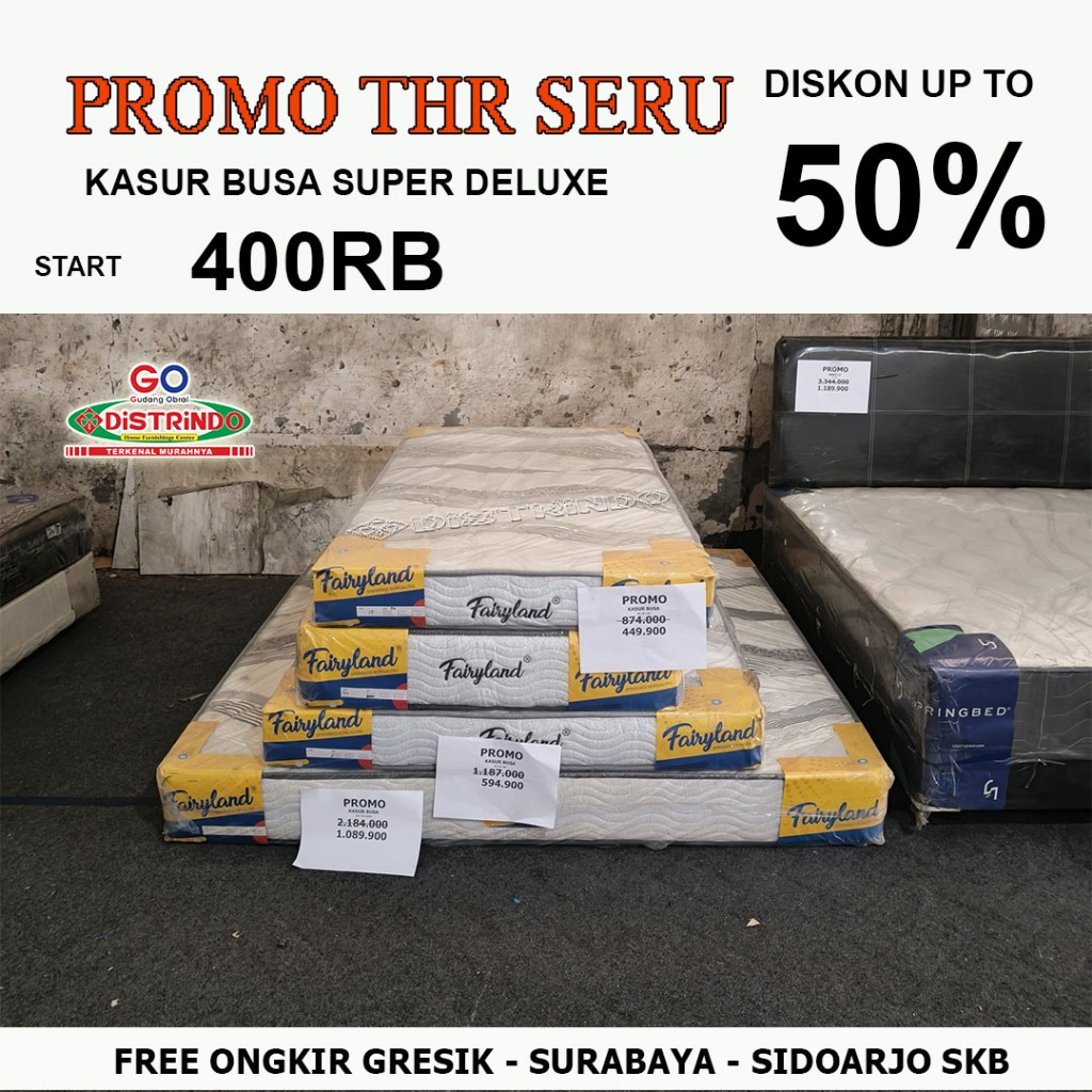 Distrindo Kasur Busa Termurah Garnsi Resmi / Kasur Spon / Foam Matras / Kasur Busa Yellow