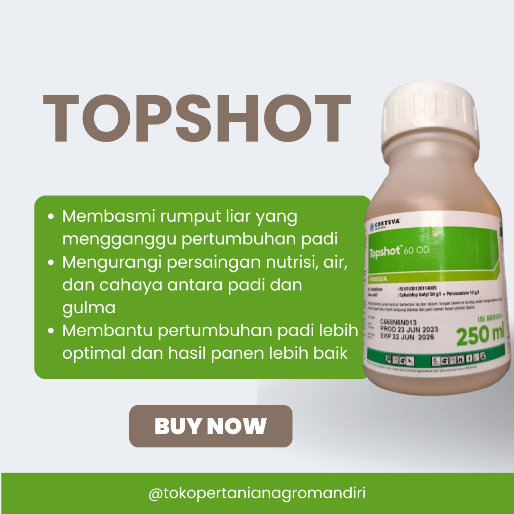 Topshot Obat Rumput Padi 250ml