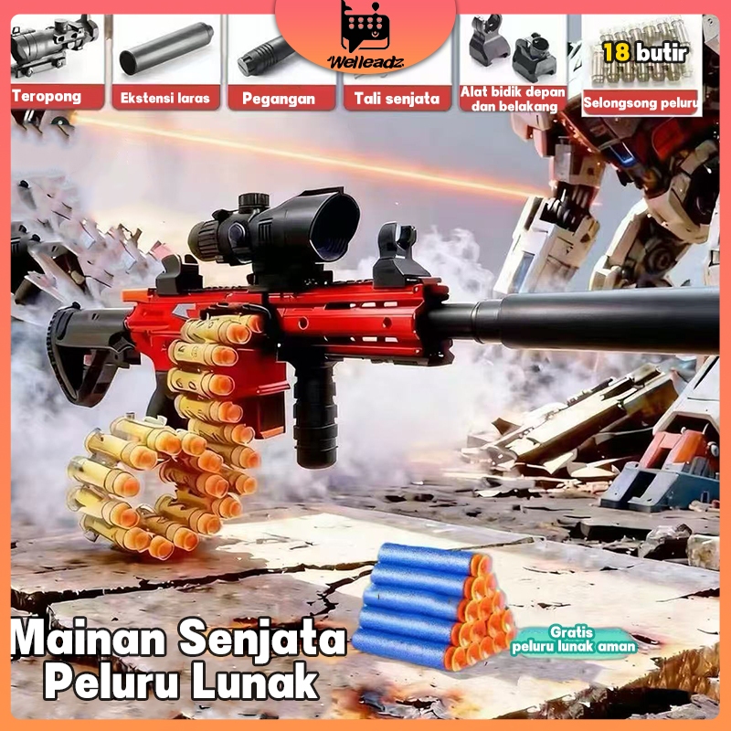 M416 ASSAULT Tembakan Mainan Soft Bullet Series Mainan Senjata Senapan Mainan Peluru Busa