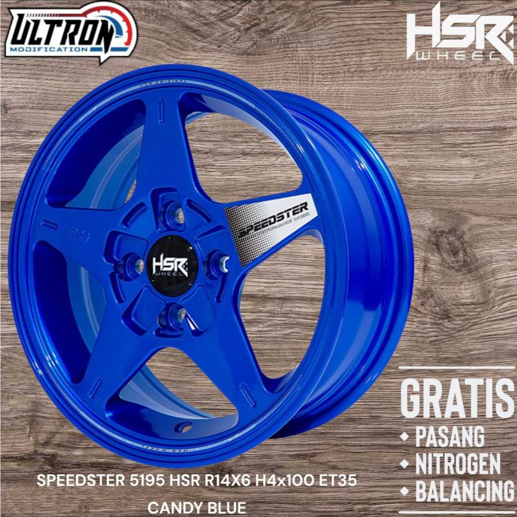 Pelek Mobil Racing Ring 14 HSR Speedster Buat Ayla Calya Sigra Agya Brio