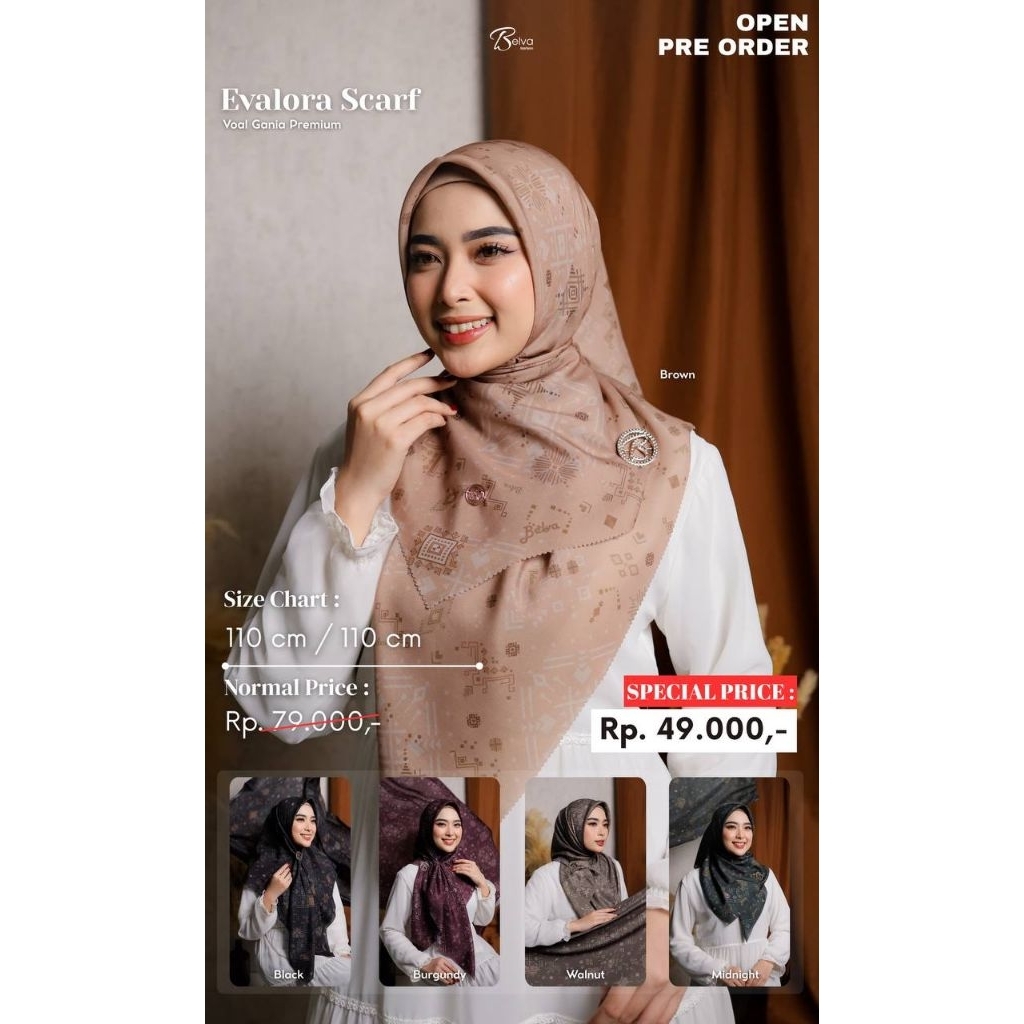EVALORA SCARF BELVA FASHION