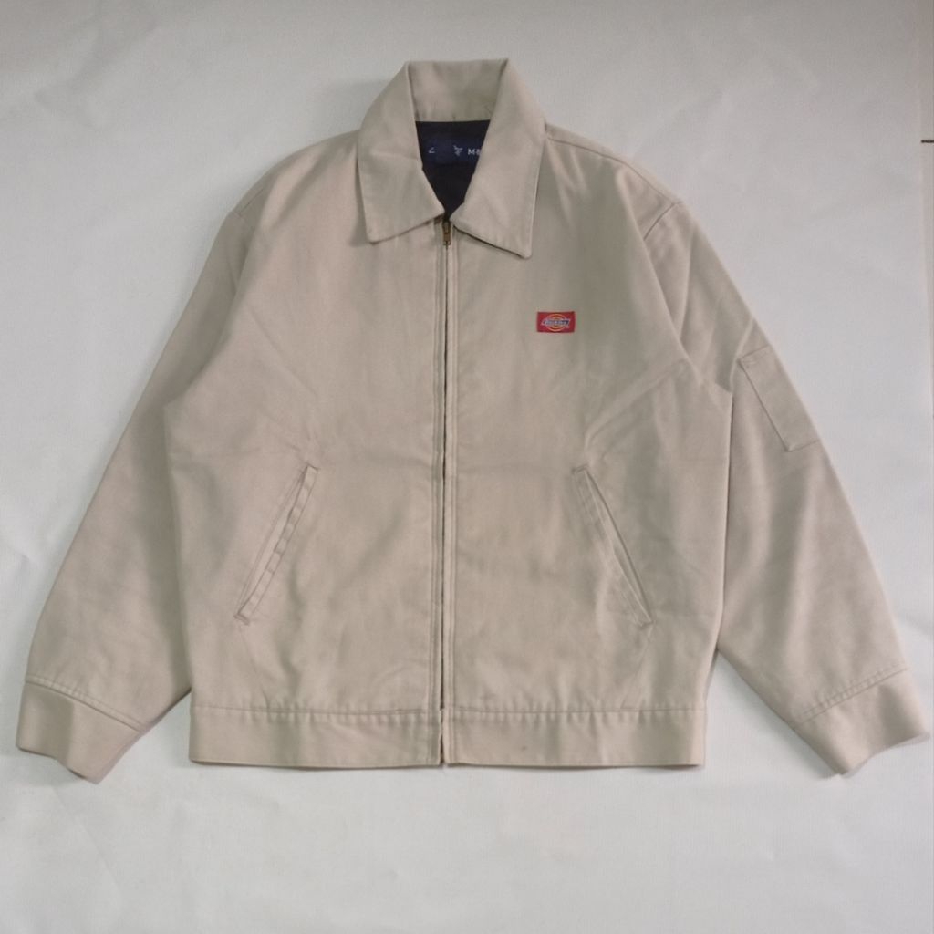 Jaket Dickies Eisenhower Lined Rare Vintage Sand Desert Size M Made In Mexico Second Brand Dickies