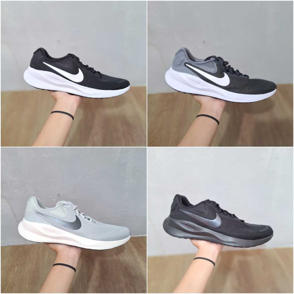 Sepatu Running Revolution 7 Black Original