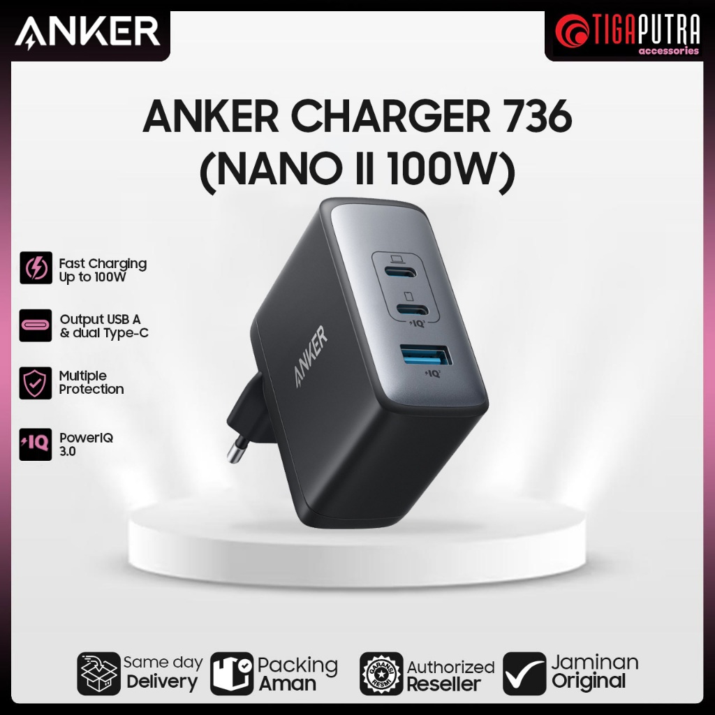 ANKER CHARGER 736 (NANO II 100W)