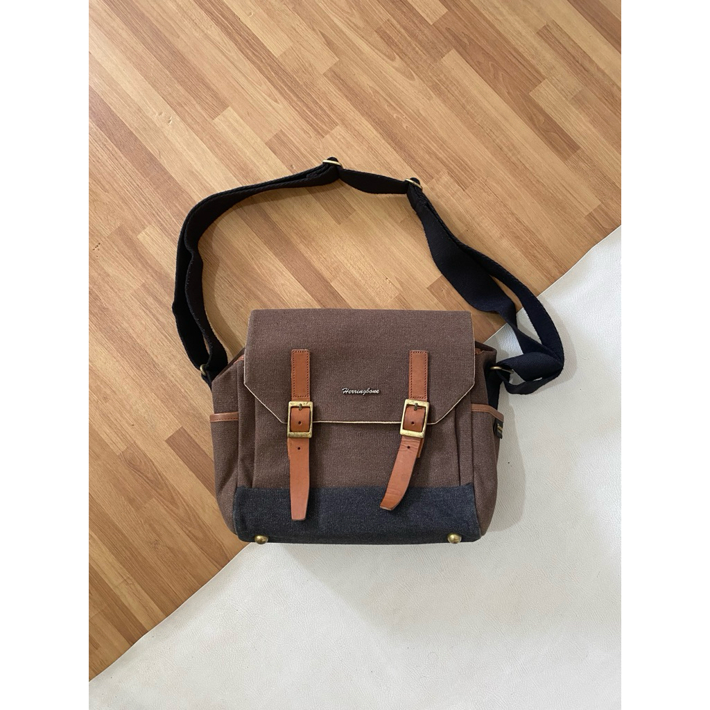Herringbone Postman Camera Bag