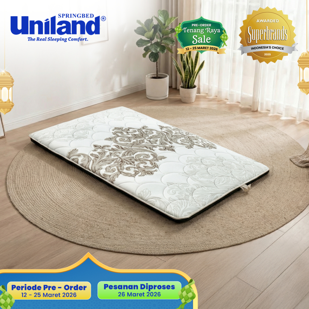 Uniland Kasur Lipat 120x200 Bonus Tas Kasur - Busa Gulung Lantai Travel