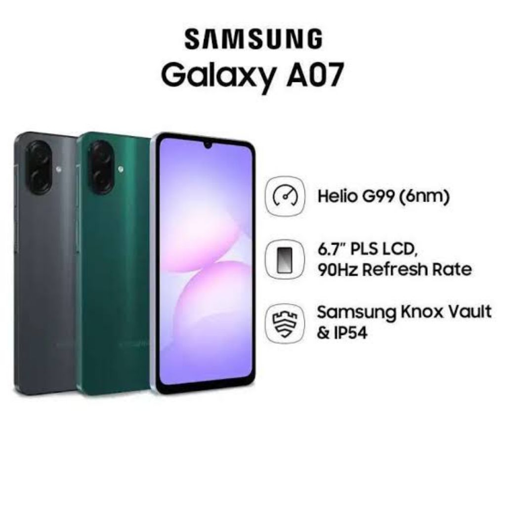 hp samsung A07 ram 6gb 4gb rom 64gb 128gb 256gb garansi resmi sein 1 tahun