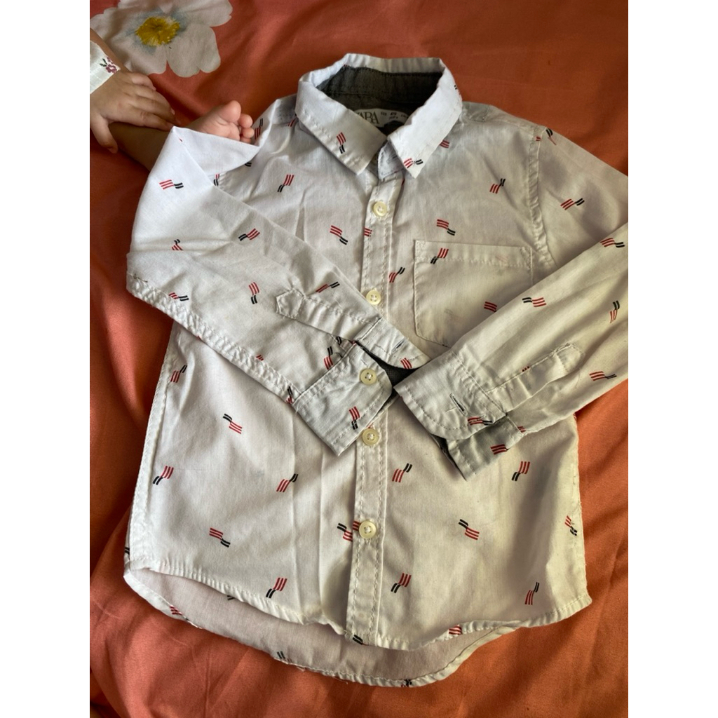kemeja anak cowo laki laki preloved zara