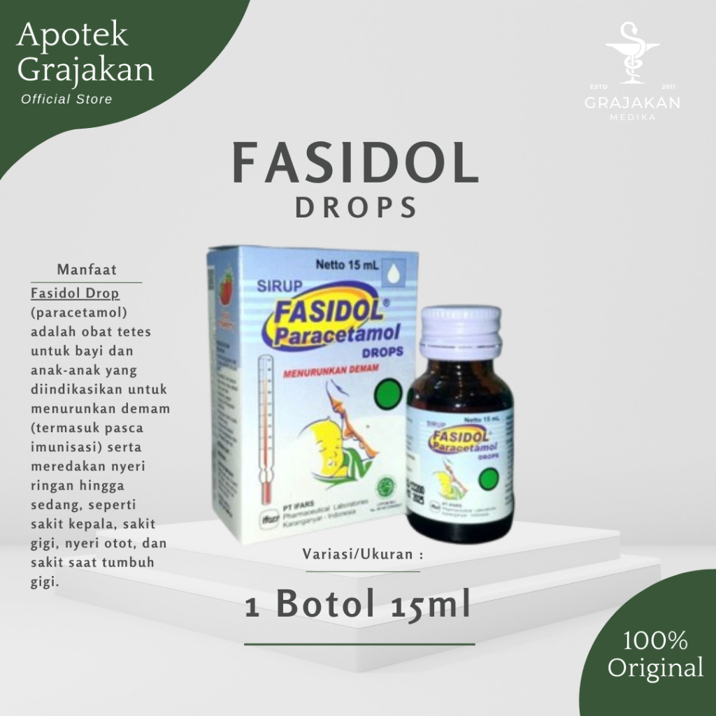 Fasidol Drops Paracetamol Obat Penurun Demam Bayi