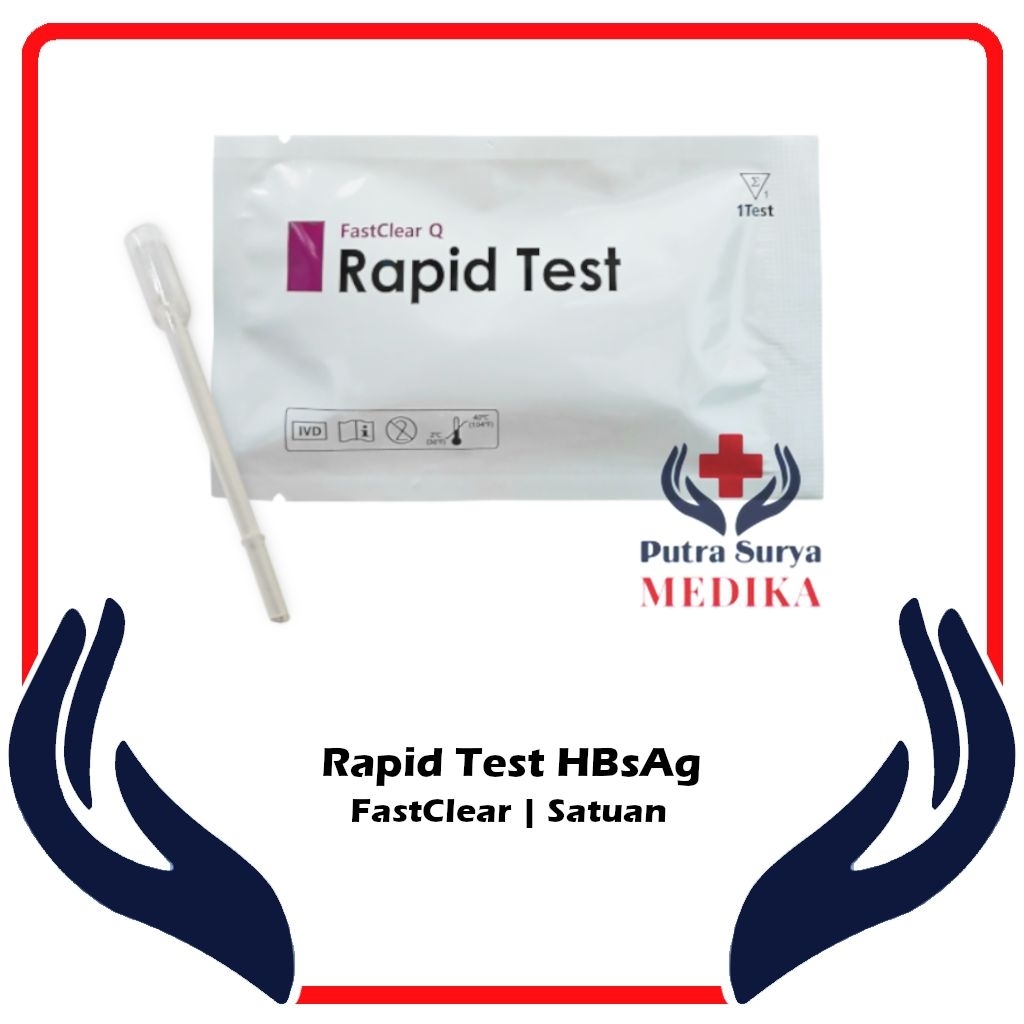 Rapid Test Alat Uji Cepat Antigen Virus Hepatitis B FastClear Q Biosensor HBsAg Ecer/Pcs