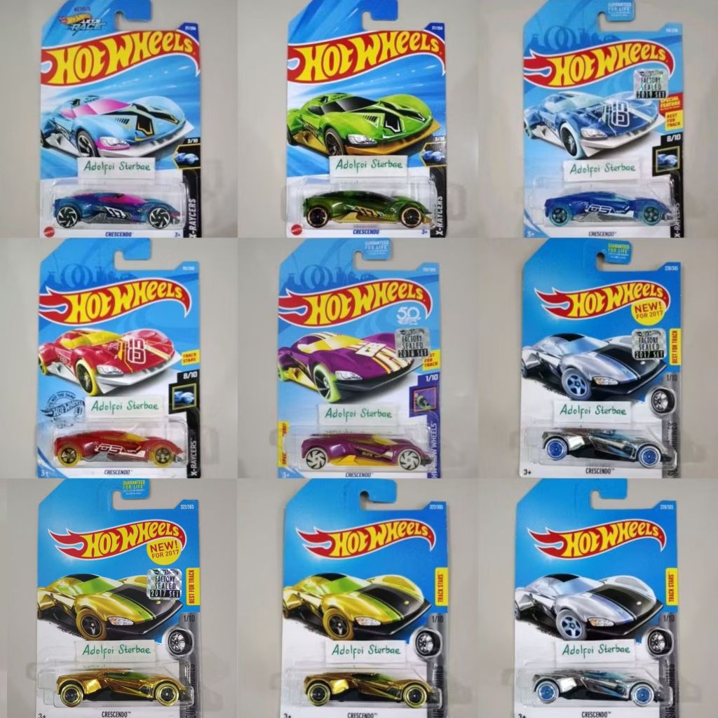 hotwheels hot wheels crescendo cresendo factory sealed super chromes gold silver best for track star