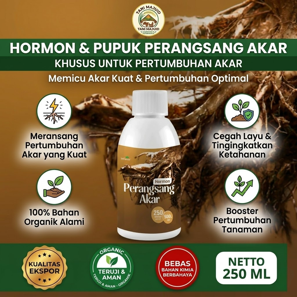 Perangsang Akar Tanaman 500 ml | Pupuk Penyubur Tanaman, Penguat Akar, Anti Layu, Booster Pertumbuha