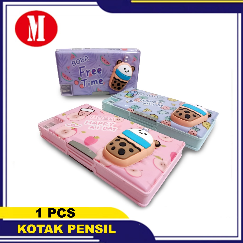 Kotak Pensil 3D Jumbo Squishy Boba Tempat Pensil Timbul xpm-553-6