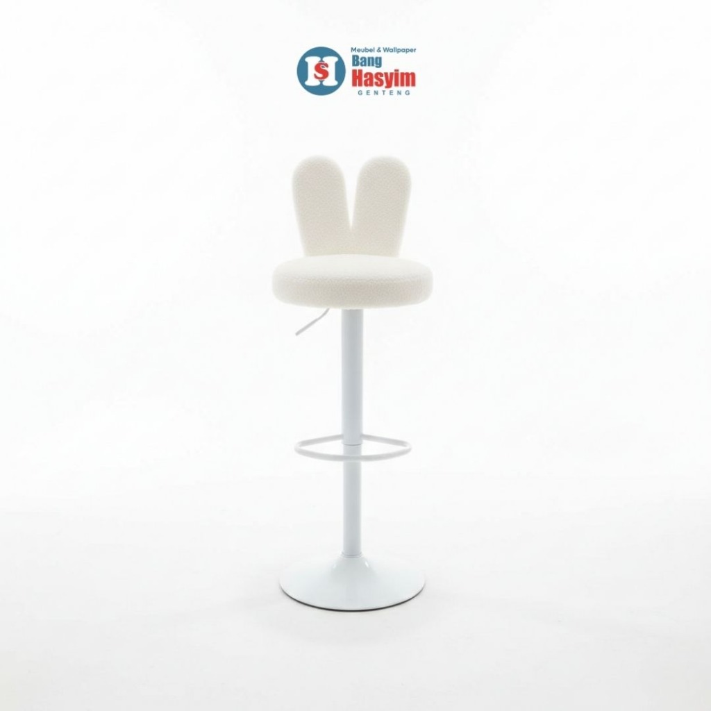BANG HASYIM kursi bar minimalis, Kursi Bar Putih, Bar Stool Adjustable, Kursi Cafe Aesthetic, Kursi 