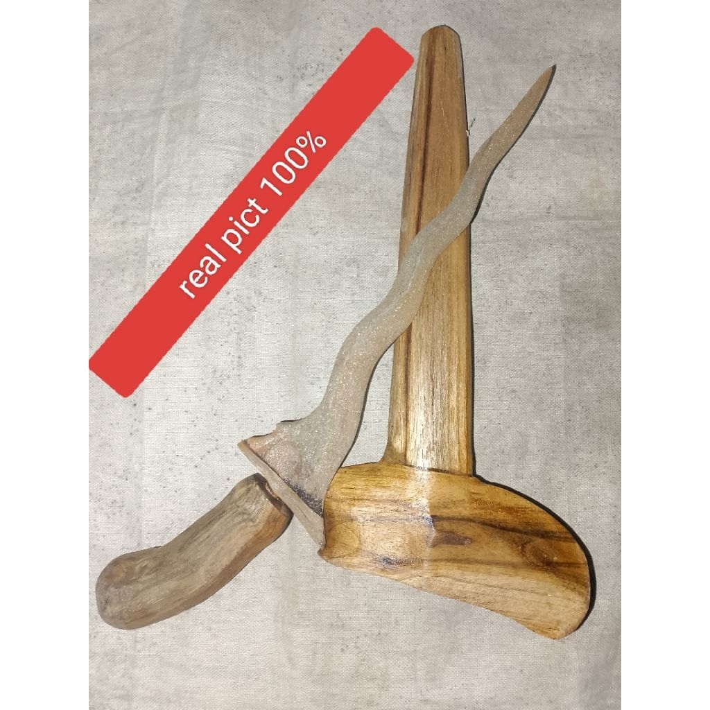 Keris carubuk patrem Luk 7 BESI TEMUAN DARAT(BUKAN COR)