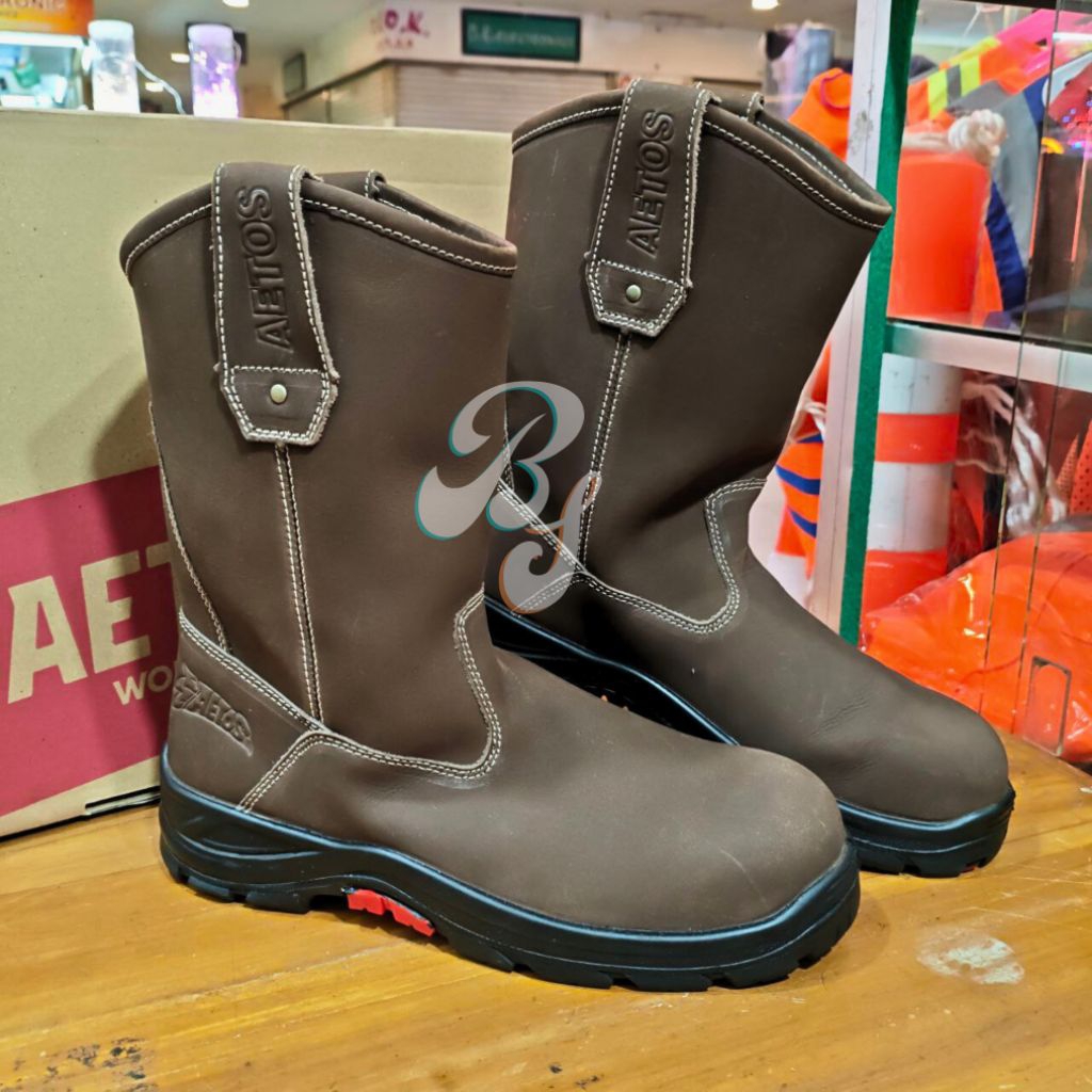 Sepatu Safety Aetos Lithium Mocca Type 813017 Original - Safety Shoes Boots Original Berkualitas