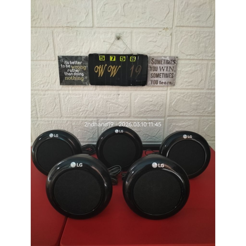 speaker satelit Pasif ex Home theater LG (5pcs) bekas/second