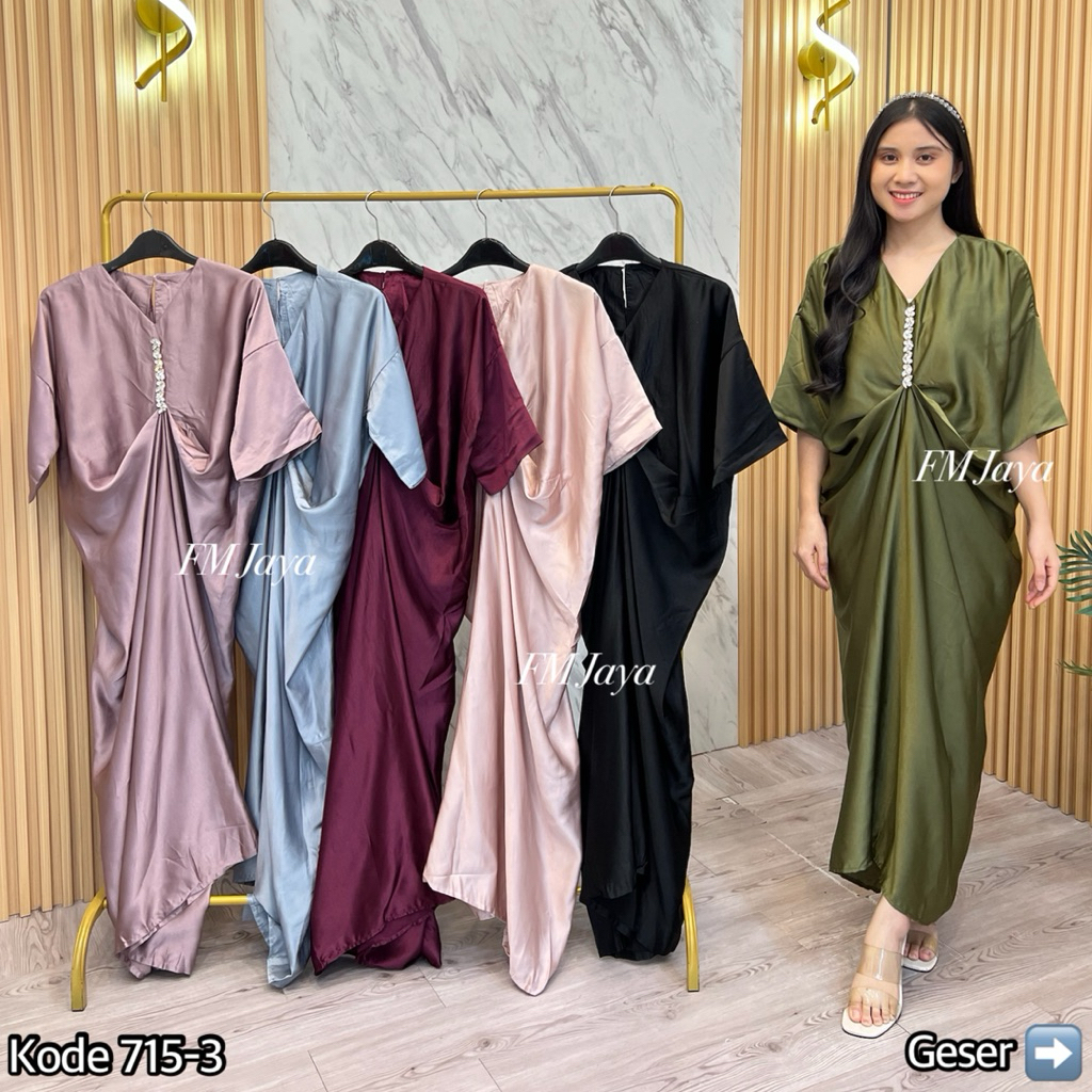 GAMIS KAFTAN WANITA 715-3 || GAMIS KAFTAN WANITA FASHION || DRESS KAFTAN WANITA TRENDY