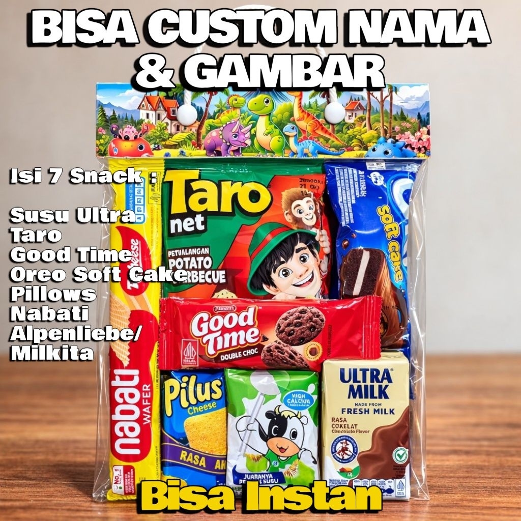 Snack acara / snack ulang tahun anak. Hampers murah meriah