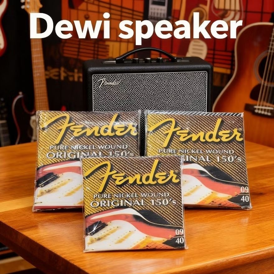 Senar Gitar Listrik Fender Original 150's Pure Nickel Wound 09-40 Dewi Speaker