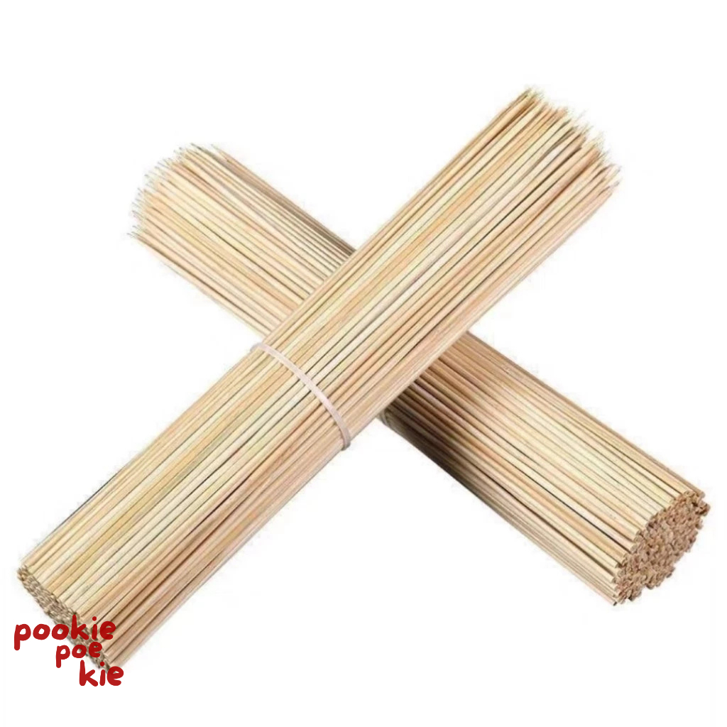 (1 PCS) Tusukan Lidi Bambu / Tusuk Buket 30 40 CM Tusuk Sate Stik Ujung Panjang