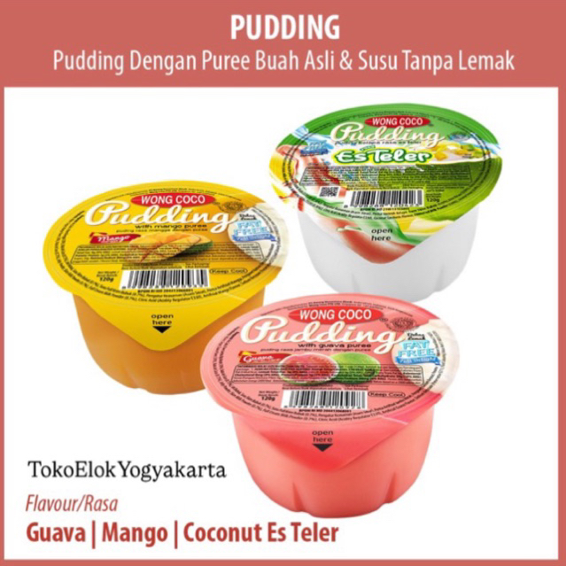 Wong coco pudding 120g - wong coco pudding es teler - pudding buah