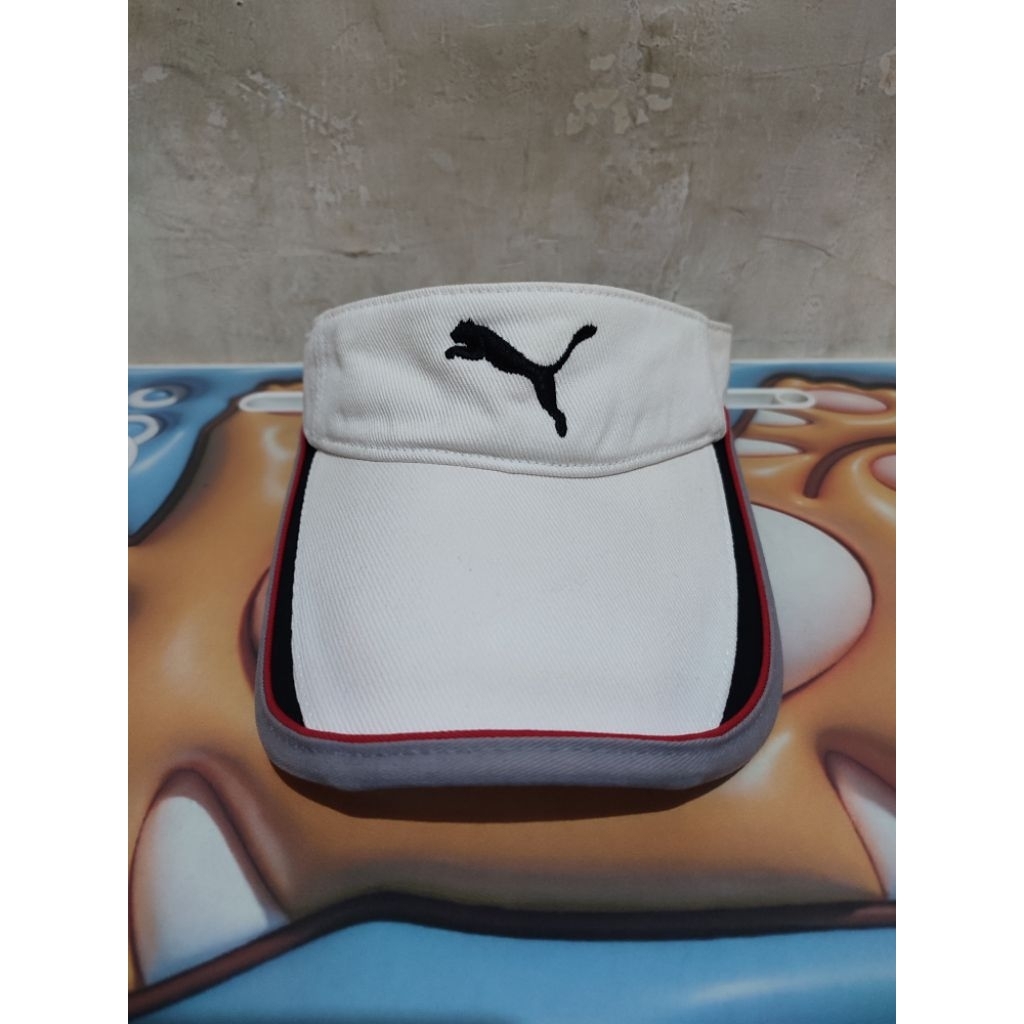 Topi Golf Bolong Puma Putih