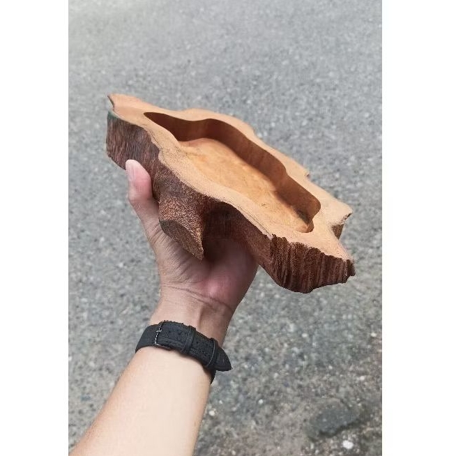 Asbak Kayu keras ukuran besar, lumayan berat