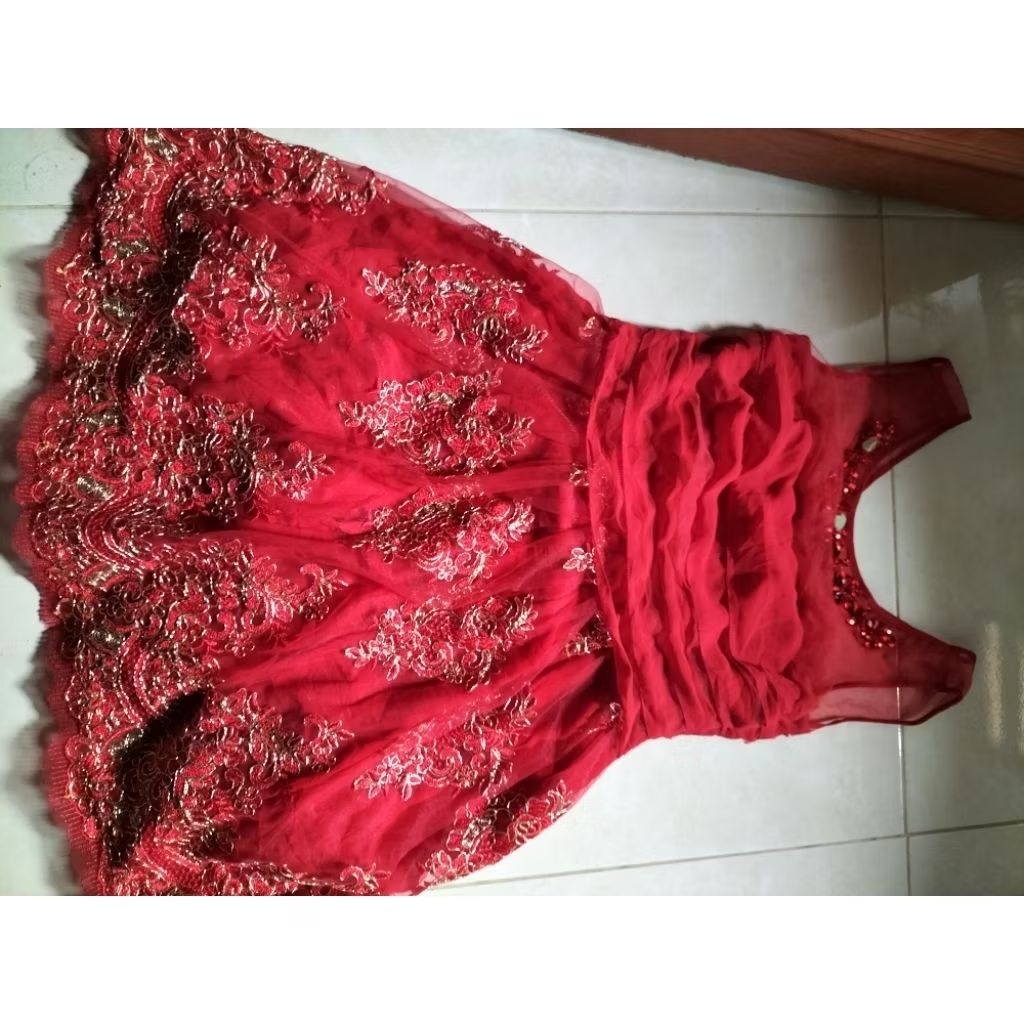 dress bunga flower floral vintage mewah premium elegant korea top atasan blouse rok skirt flare mega