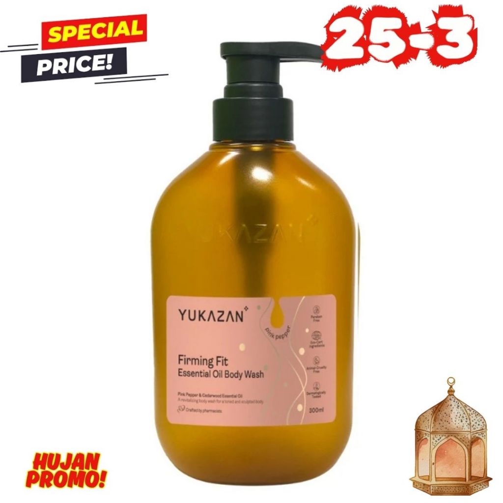 Yukazan Firming Fit Essential Oil 300mL | Sabun Mandi | Body Wash | Mengencangkan & Menjaga Elastisi