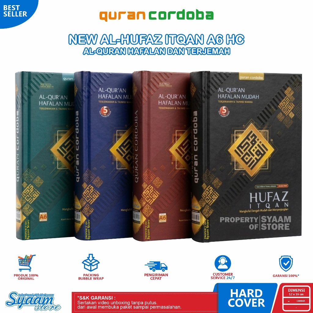 NEW Al-Quran Al Hufaz Itqan Saku A6 HC Al-Quran Hafalan Al Quran Al Hufaz Itqan Hafalan, Terjemah & 