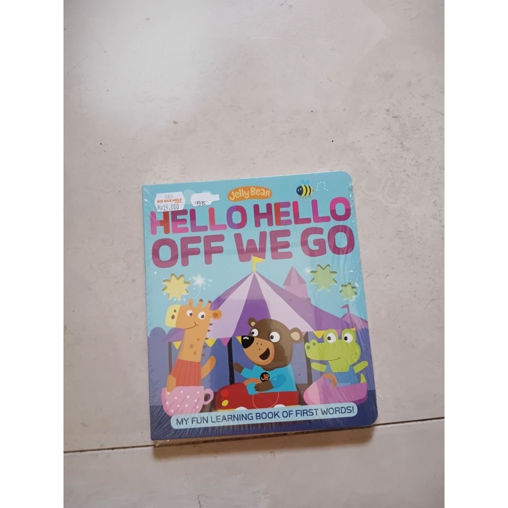 NEW ORIGINAL hello gello off we go segel bbw books jelly bear my fun learning book of first word buk