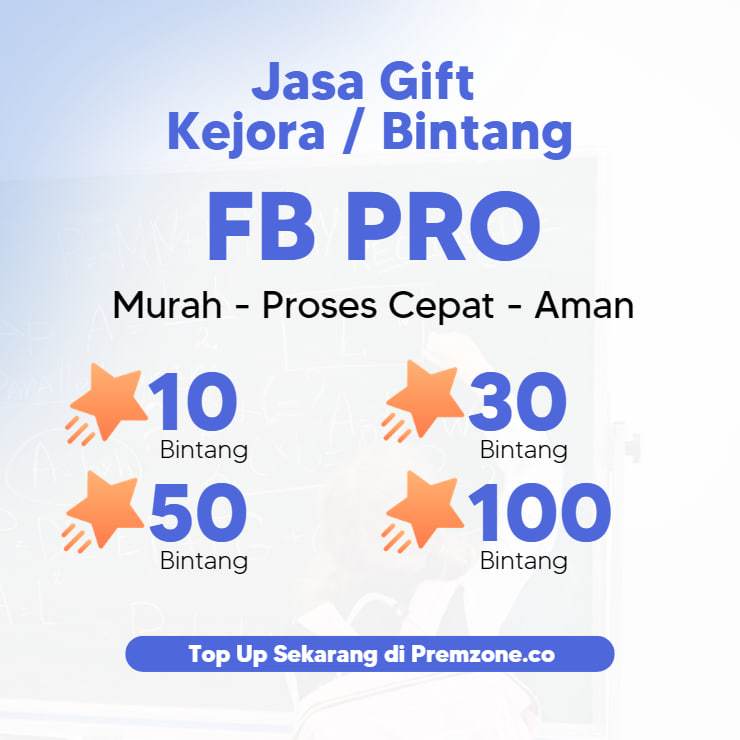 Jasa Gift Kejora / Star / Bintang FB Pro Proses Kilat & Aman