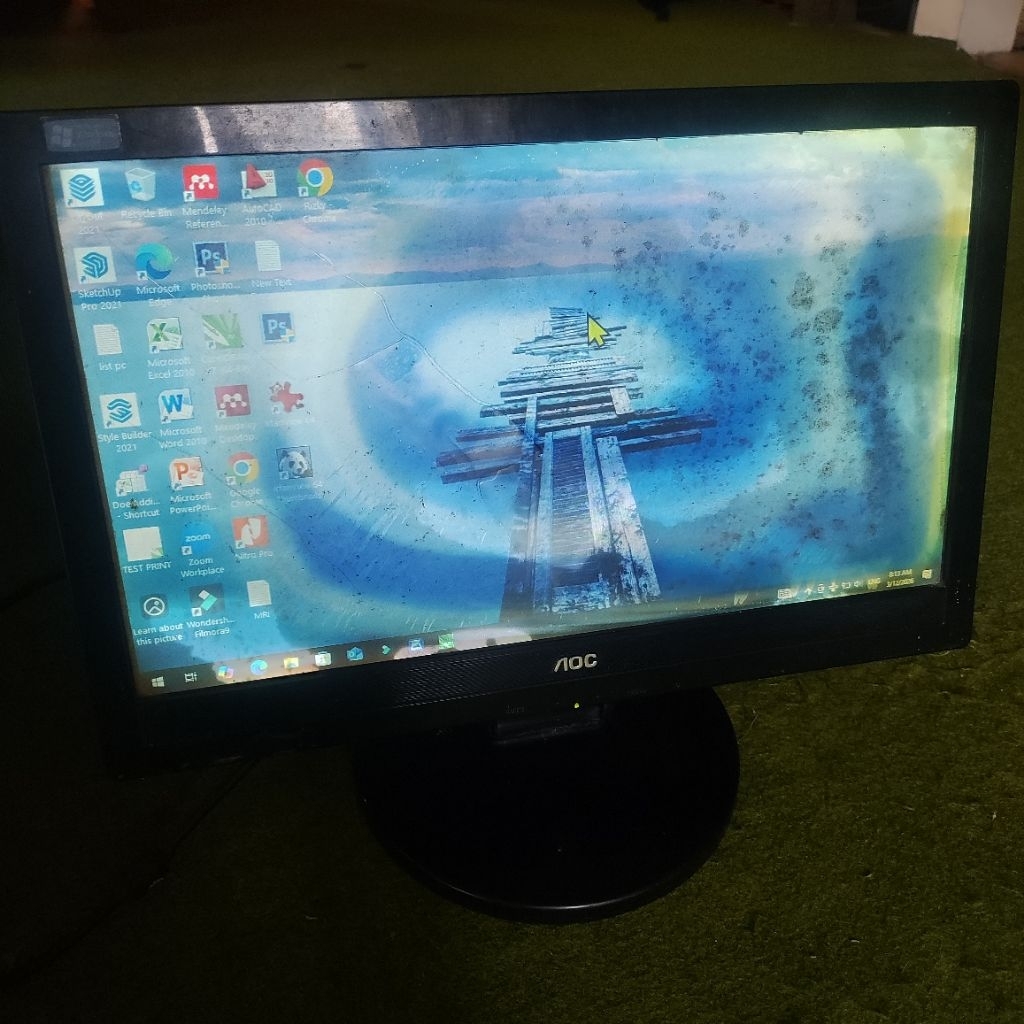 Monitor Bekas - Monitor Second 16inch AOC
