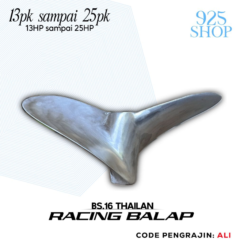 Kipas atau Baling baling perahu Ketinting 13pk sampai 18pk Balap king torbo Sudah disetel