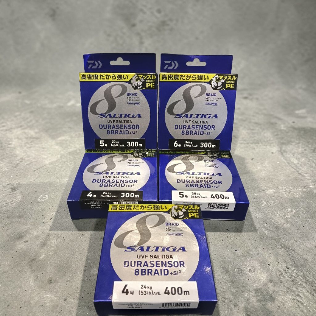 Senar pancing PE DAIWA UVF SALTIGA DURASENSOR 8 Braid.