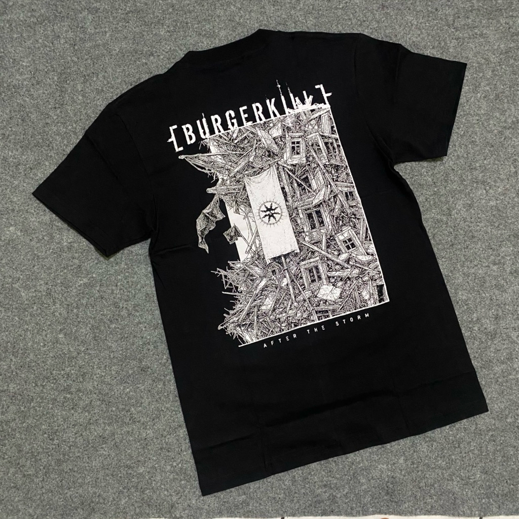 Burgerkill Strom Original Kaos Band Hitam