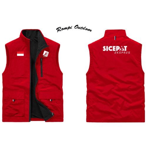 Rompi Outdoor Sicepat, Rompi Kurir Sicepat, Rompi Pria Sicepat Express