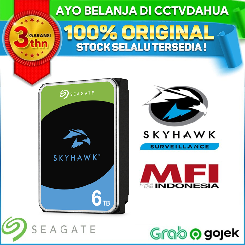 SEAGATE SKYHAWK 6TB SEAGATE HARDDISK INTERNAL 6TB BERGARANSI RESMI MFI