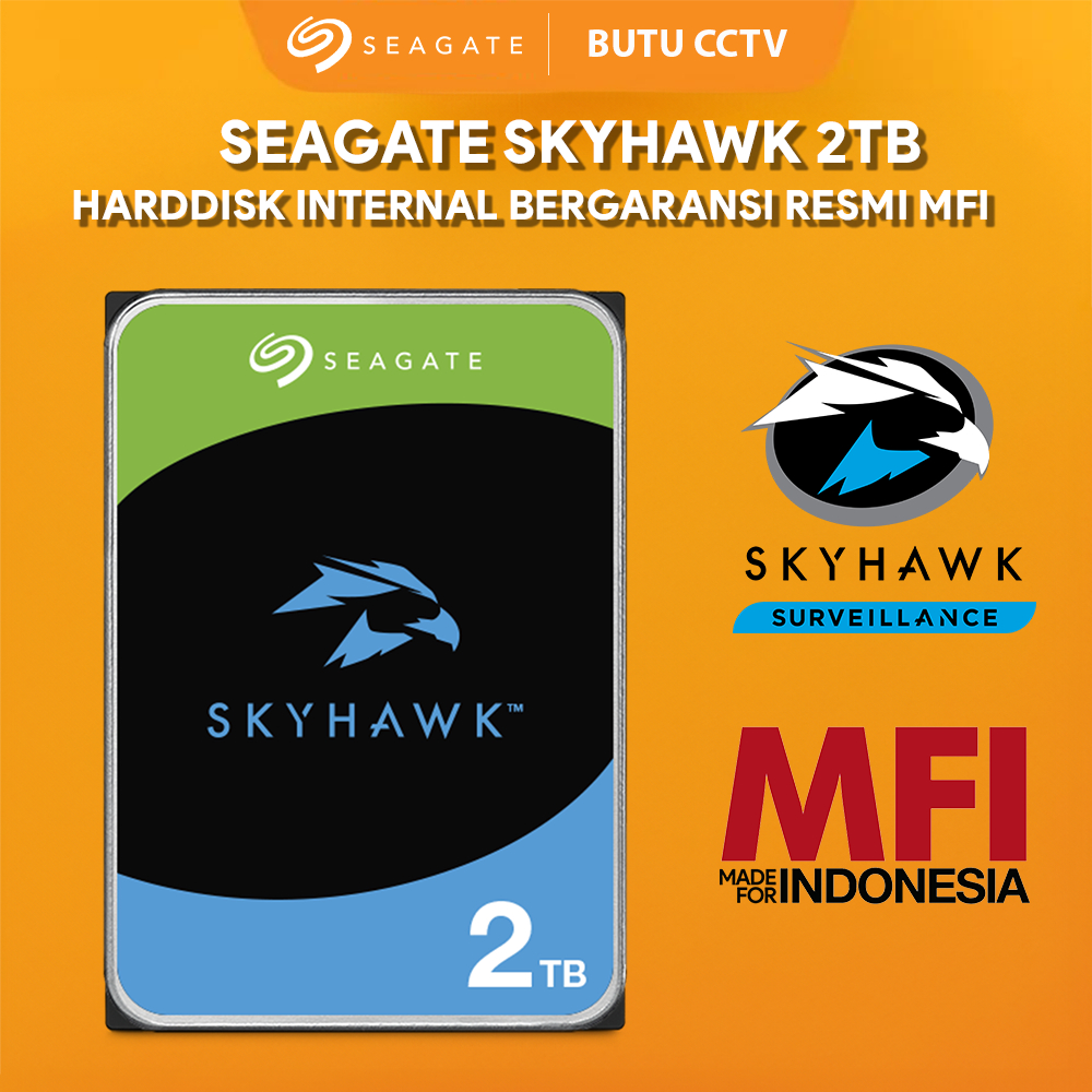 SEAGATE SKYHAWK 2TB SEAGATE HARDDISK INTERNAL 2TB BERGARANSI RESMI MFI