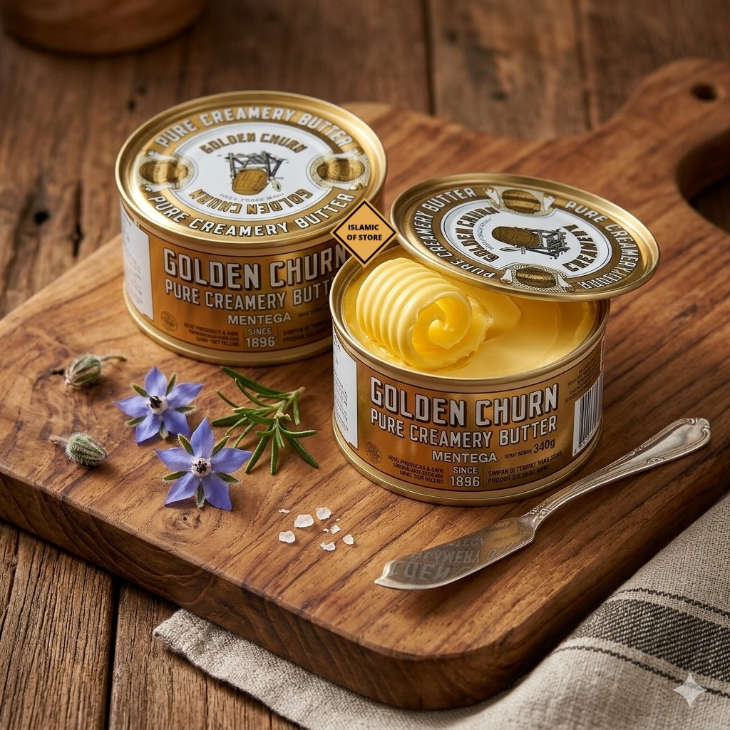 BUTTER GOLDEN CHURN 340 GR PURE CREAMERY / Golden Churn Butter