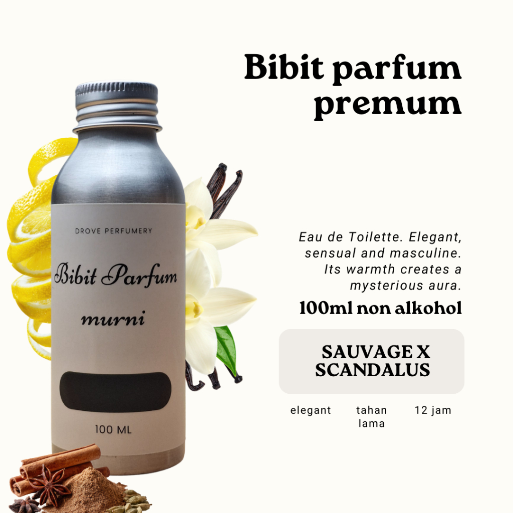 Drove Perfumery Bibit parfum Sauvage x Scandalus Non Alkohol 100ML