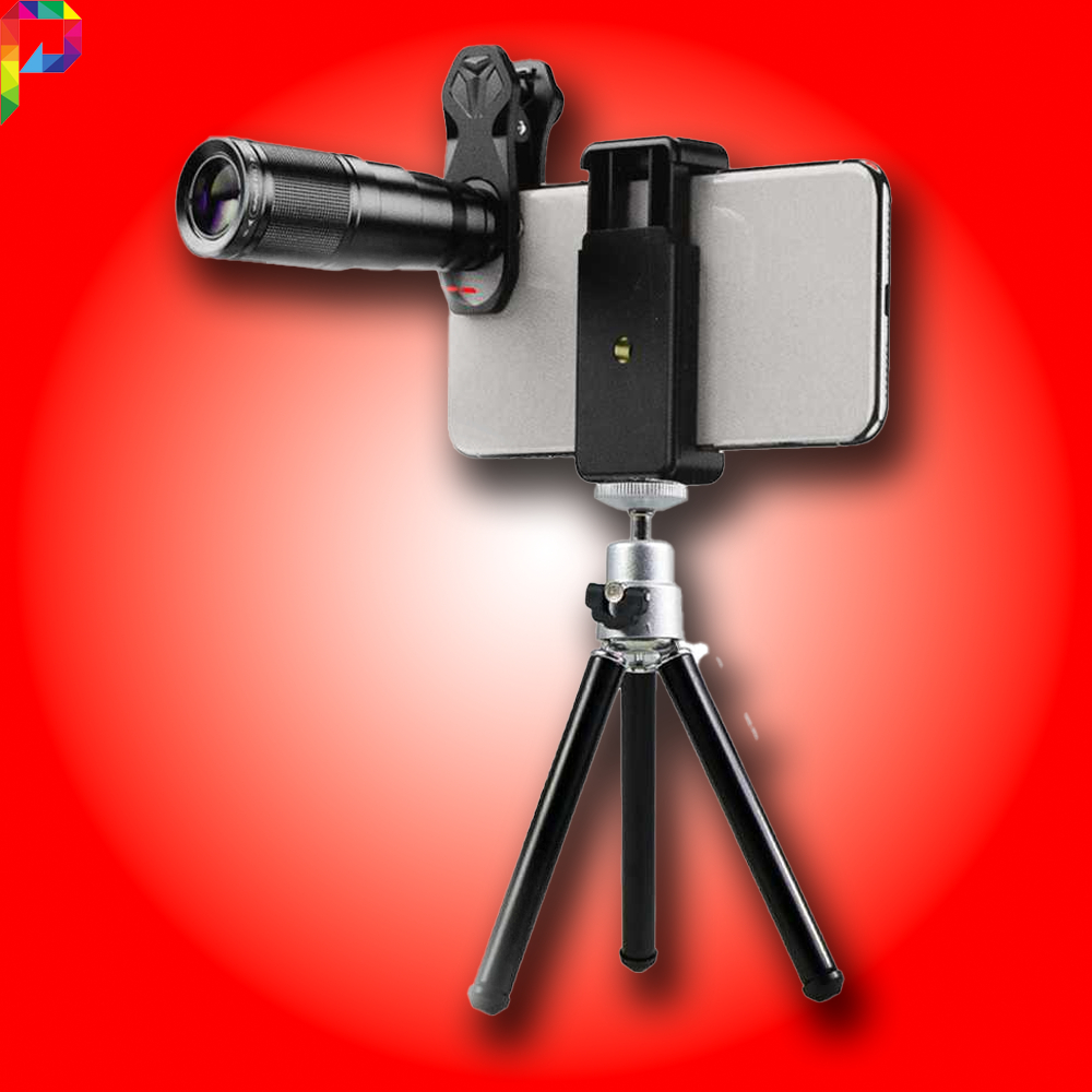 Lensa HP Smartphone Handphone Tele Photo Zoom Fisheye Wide Macro Fisheye Lens 4 in 1