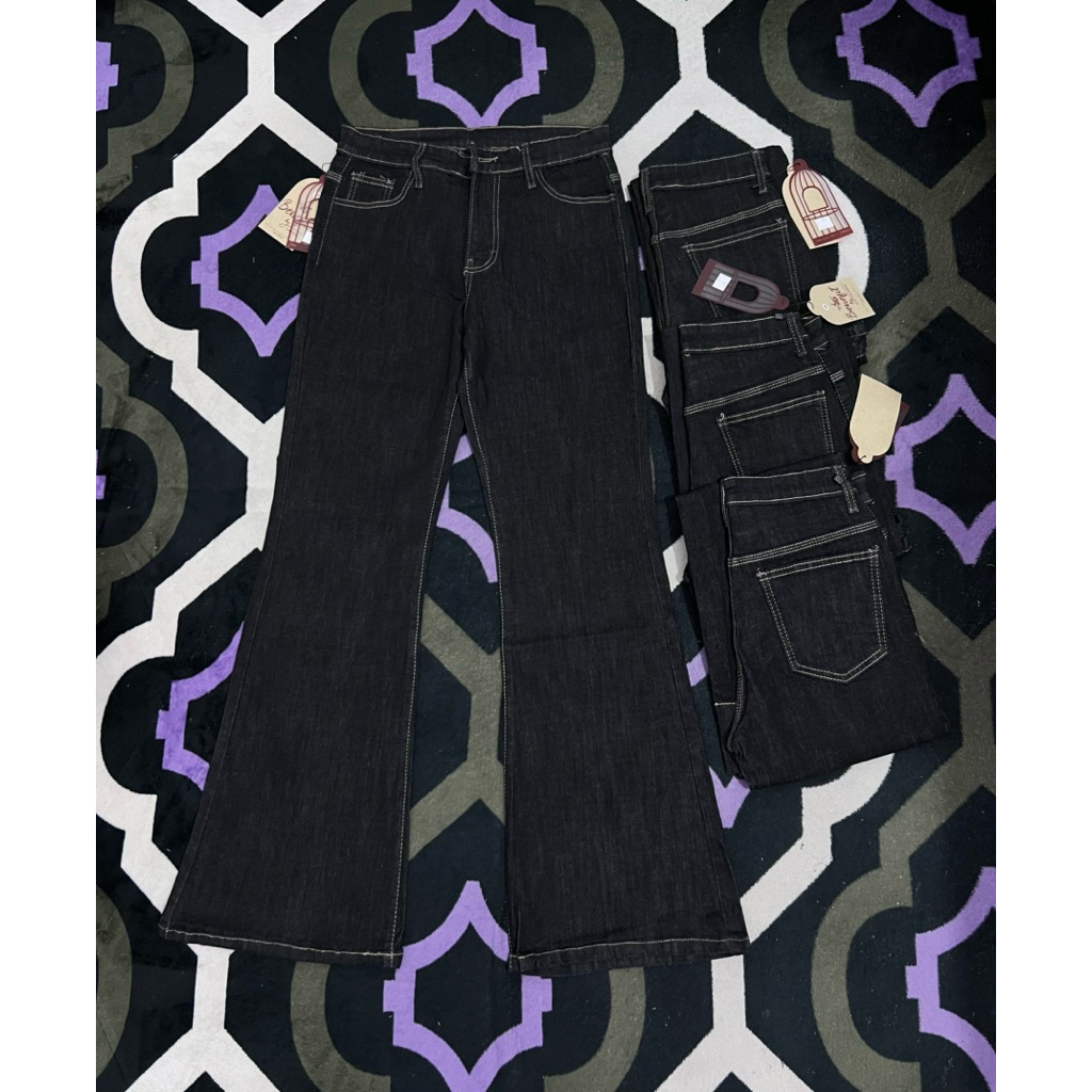 CELANA JEANS CUTBRAY IMPORT/JEANS CUTBRAY HITAM